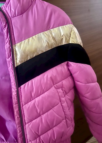 United Colors of Benetton Kız Çocuk Fermuarlı Pembe Mont - Görsel 6