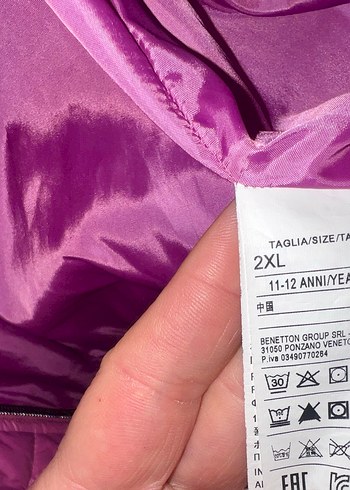 United Colors of Benetton Kız Çocuk Fermuarlı Pembe Mont - Görsel 4