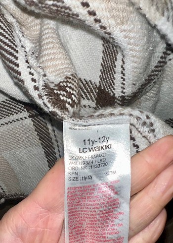 LCW 11-12 yaş Kız Çocuk Oduncu Gömlek - Görsel 5