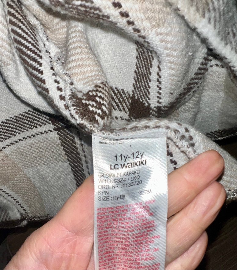 LCW 11-12 yaş Kız Çocuk Oduncu Gömlek - Görsel 5