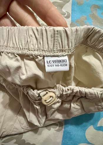 LCW 11-12 yaş Kız Çocuk Bej Bol Kesim Pantolon - Görsel 2