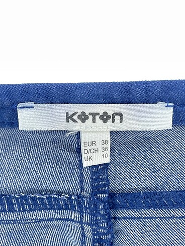 38 Beden mavi Renk Koton Mini Şort %70 İndirimli.