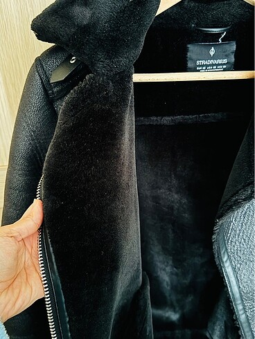 xs Beden siyah Renk Stradivarius mont