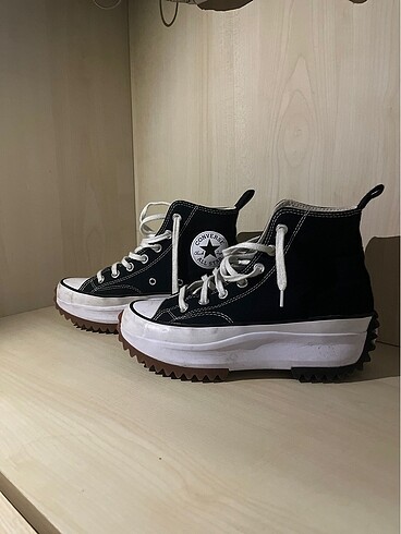 Converse Run Star Hike Unisex Siyah Platform Ayakkabı