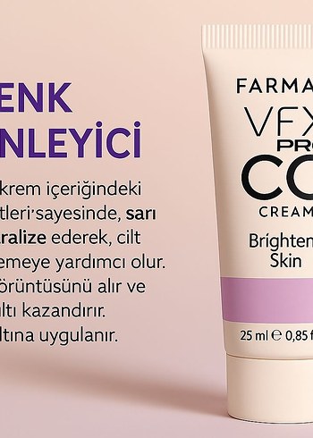 Farmasi VFX Pro CC Cream Makyaj Bazı 25 ml - Görsel 3