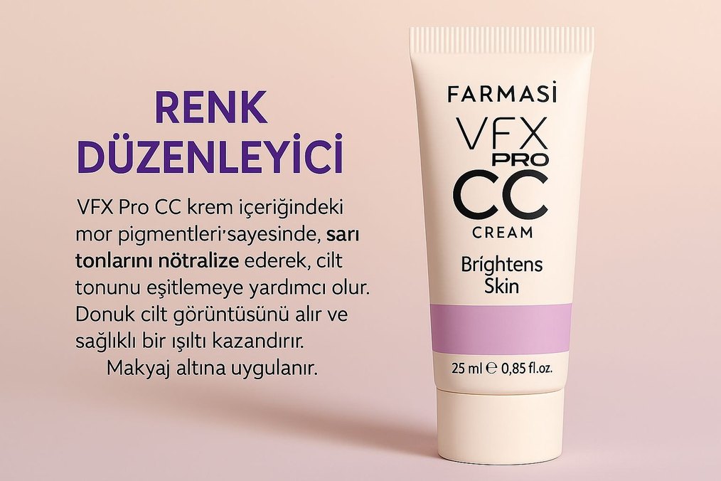 Farmasi VFX Pro CC Cream Makyaj Bazı 25 ml - Görsel 3