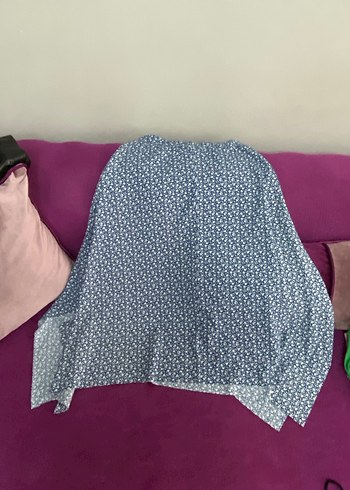 Mavi Rahat Kesim Midi Etek - Görsel 3