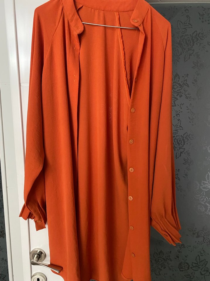 Turuncu Uzun düğmeli tunik - Görsel 2