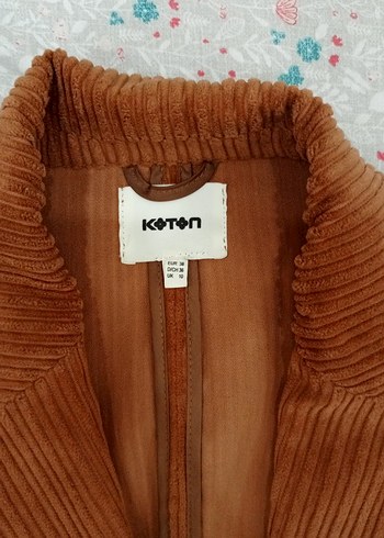 Koton Kadın Süet Fitilli Blazer