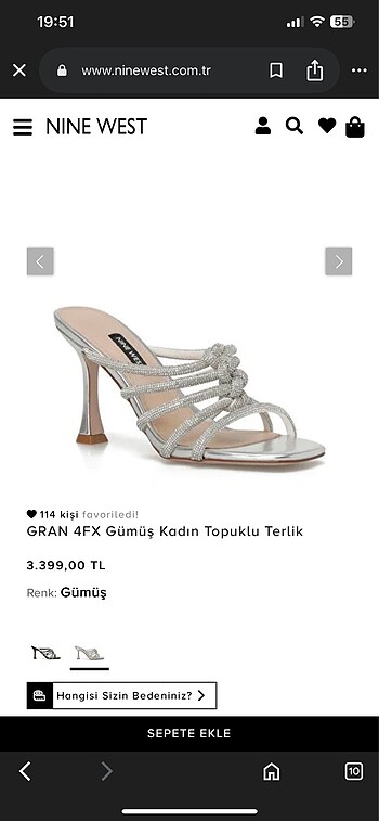 Kadın topuklu terlik