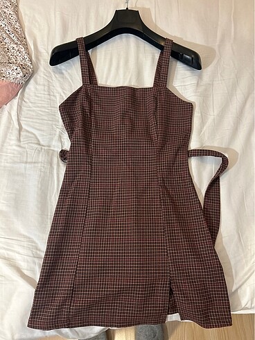 PULL&BEAR mini ekoseli elbise????
