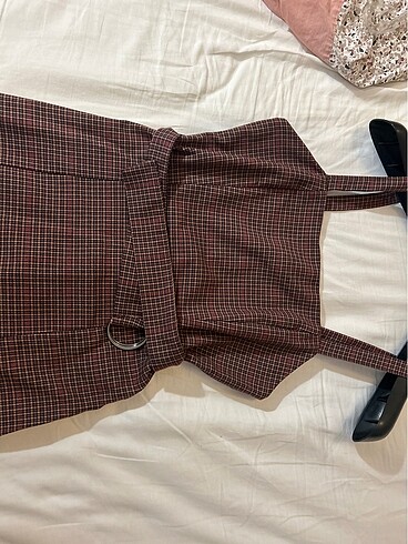 l Beden PULL&BEAR mini ekoseli elbise????