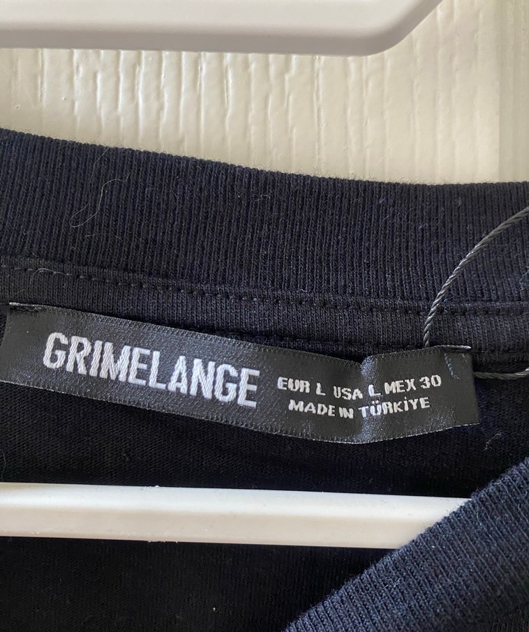 Siyah Oversize Baskılı t shirt - Görsel 3