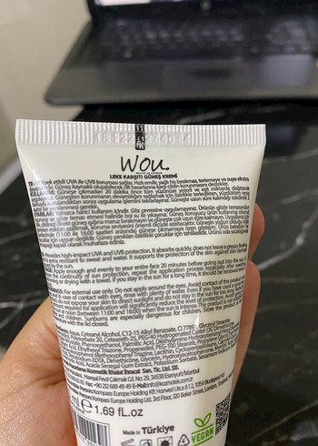 Wou Leke Karşıtı Güneş Kremi SPF 50+ - Görsel 3