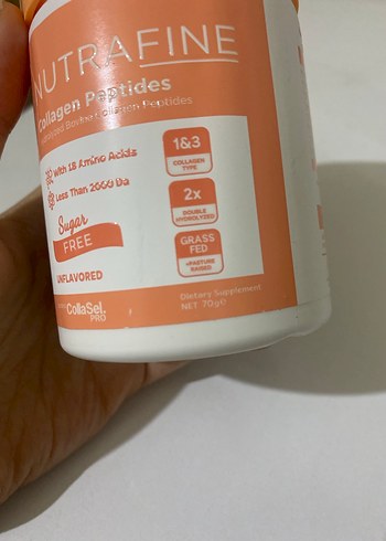 Nutrafine Şekersiz Kolajen Peptid Tozu 70 gr - Görsel 5