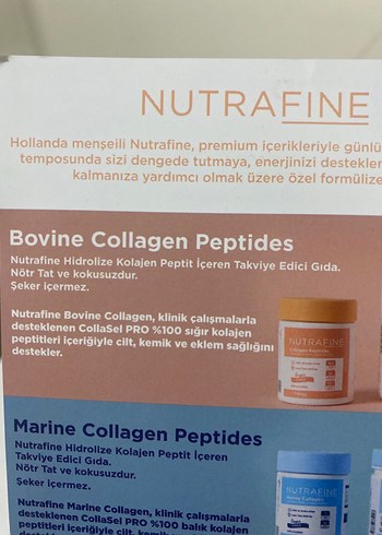 Nutrafine Şekersiz Kolajen Peptid Tozu 70 gr - Görsel 6