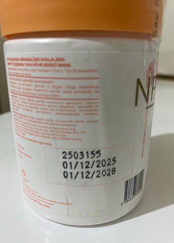 Nutrafine Şekersiz Kolajen Peptid Tozu 70 gr - Görsel 4