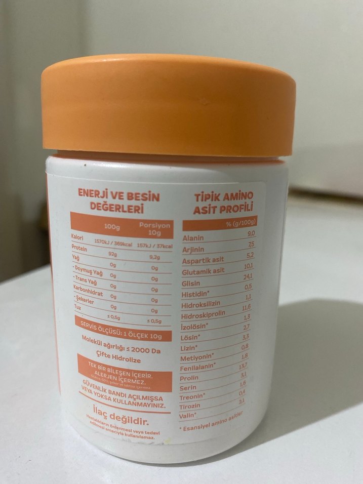 Nutrafine Şekersiz Kolajen Peptid Tozu 70 gr - Görsel 3