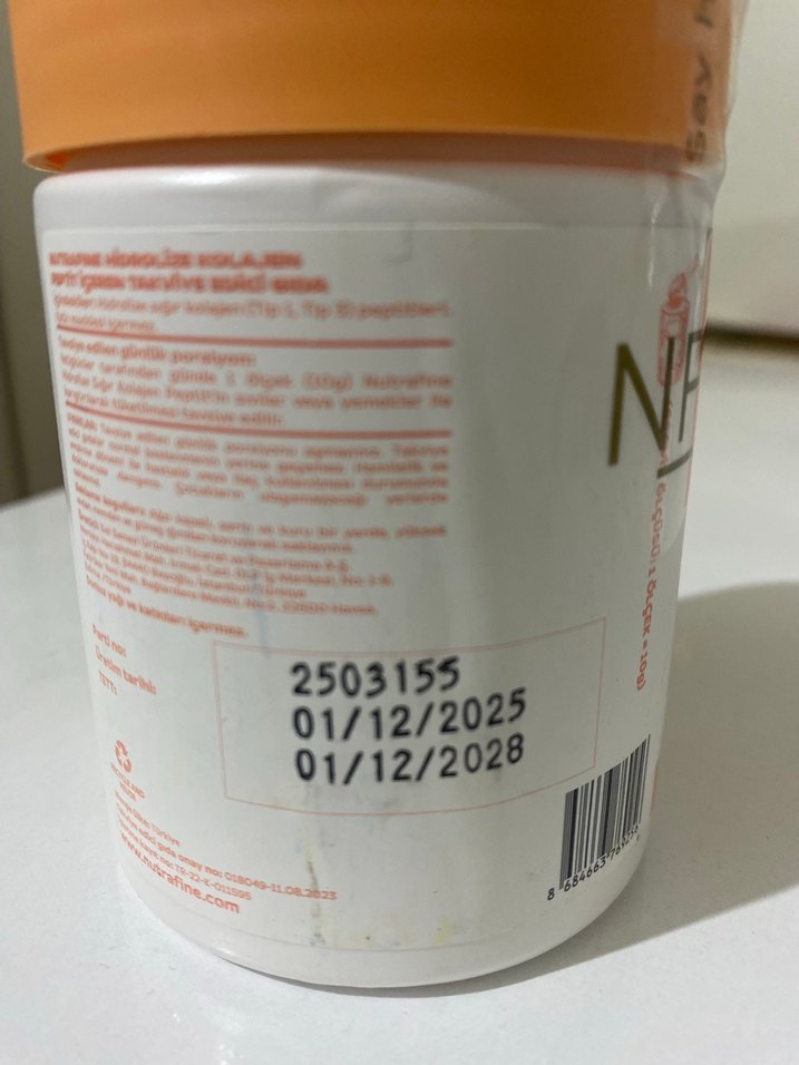 Nutrafine Şekersiz Kolajen Peptid Tozu 70 gr - Görsel 4