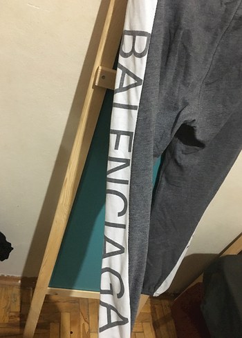 Gri Bel Detaylı Erkek Eşofman Altı - Görsel 2