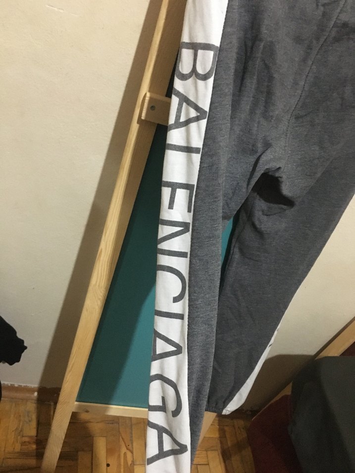 Gri Bel Detaylı Erkek Eşofman Altı - Görsel 2