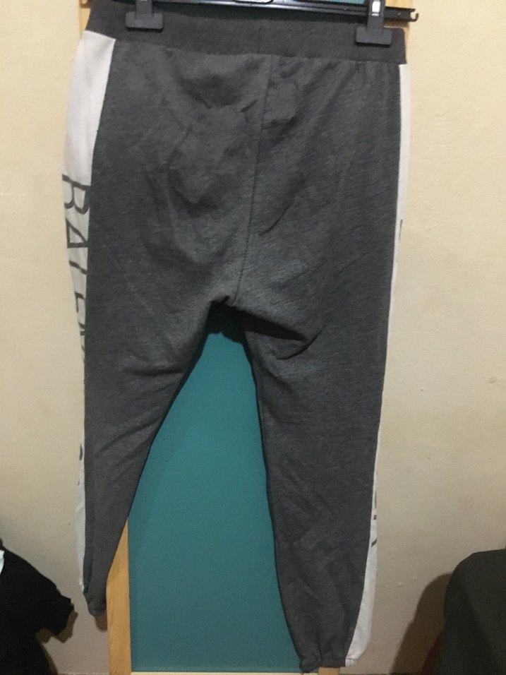 Gri Bel Detaylı Erkek Eşofman Altı - Görsel 3