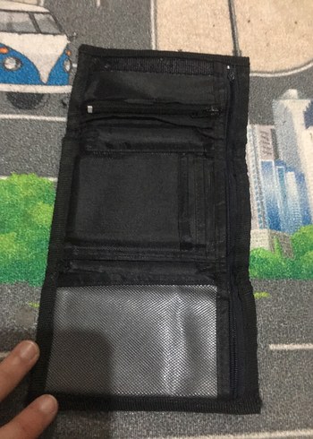 Gri ve Yeşil kadın Erkek Cüzdanı - Görsel 4