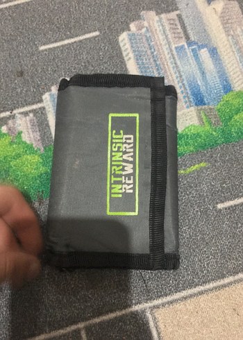 Gri ve Yeşil kadın Erkek Cüzdanı - Görsel 2