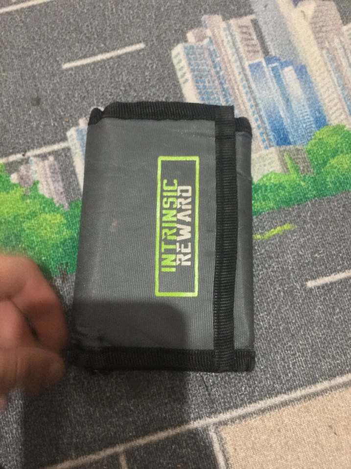 Gri ve Yeşil kadın Erkek Cüzdanı - Görsel 2