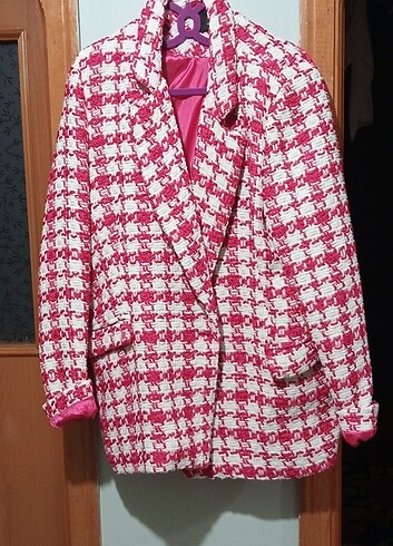Diğer Pembe kazayağı blazer