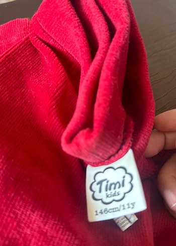 Kızlar için Kırmızı kadife tayt - Görsel 2