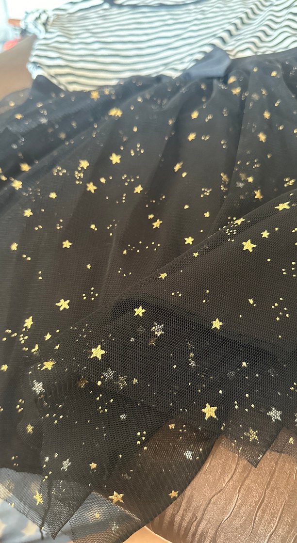 Kız Çocuk Siyah Çizgili Fiyonk Detaylı elbise - Görsel 2