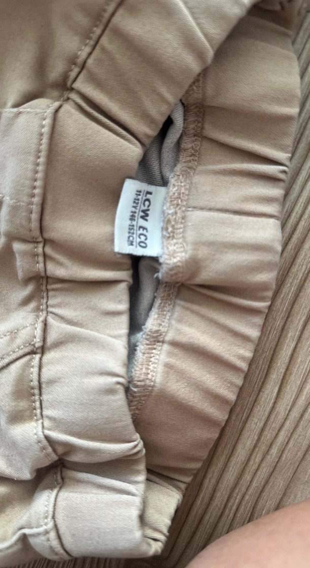 Bej çocuk 11-12 yaş okul pantalonu - Görsel 3