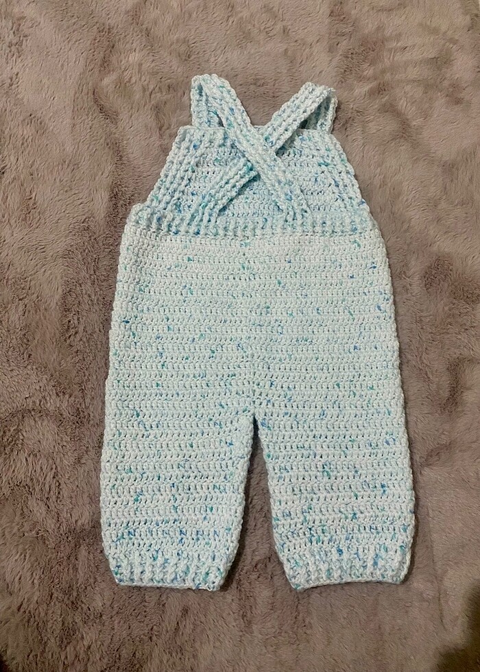 Erkek & kız bebek örme tulum - Görsel 3