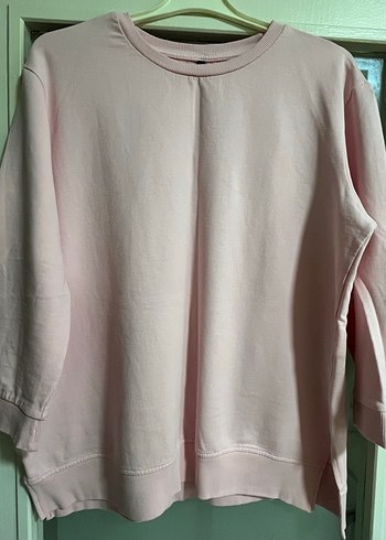 46 Beden Pembe Kadın Oversize Sweatshirt