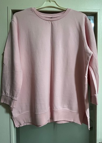 Pembe Kadın Oversize Sweatshirt