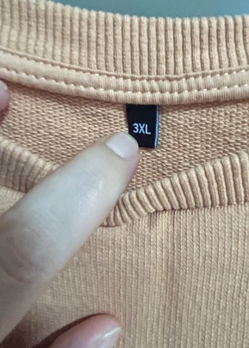 46 Beden Bej Kadın Oversize Bisiklet Yaka Sweatshirt