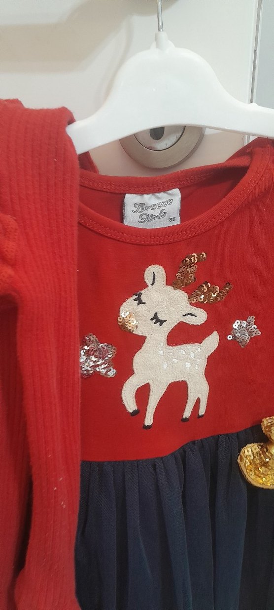 3lü takım Brezee 1.yaş elbise  10 ay 18 ay arası - Görsel 2