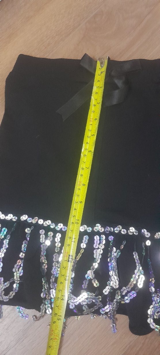 Kız Çocuk Siyah Payetli Dar Kesim Etek 7.8 yaş - Görsel 4