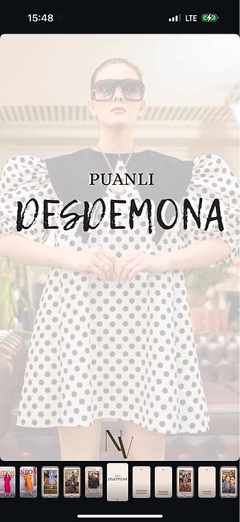 Diğer Nillush Vintage - Puanlı Desdemona Midi