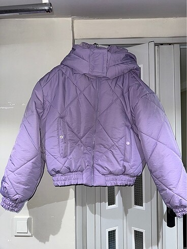 40 Beden mor Renk Lcw Casual Crop Şişme mont
