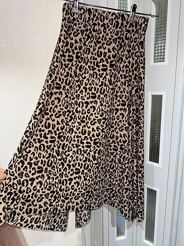 Diğer Mistix Butik - Leopar desenli asimetrik etek
