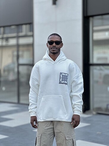 Üç İplik Şardonlu Owersize Sweatshirt