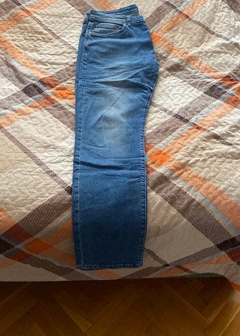 LTB Bağcıklı, Bol Kesim Mavi Midi Kot Pantolon