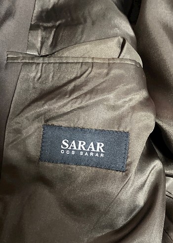 Kahverengi Erkek Düz Kesim Takım Elbise Ceket - Görsel 4