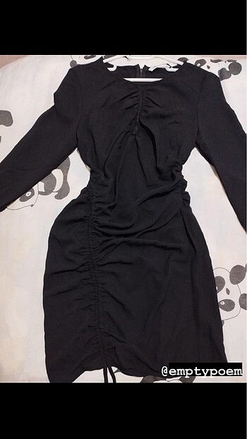 Zara Zara uzun kol büzgü detaylı elbise