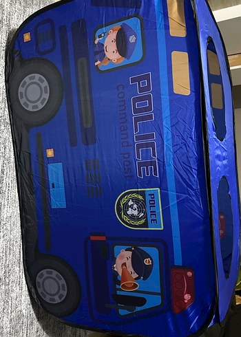 Koyu Mavi Polis Temalı Oyun Çadırı - Görsel 4