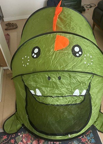 Çocuklar için Yeşil Dinozor Oyun Matı - Görsel 4