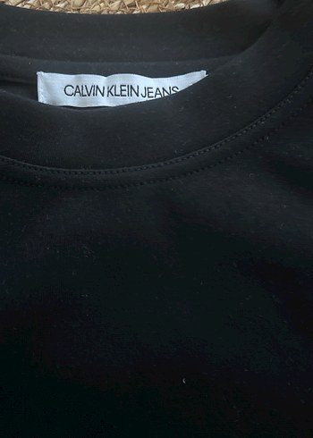 Calvin Klein Siyah Crop Sweatshirt - Görsel 3
