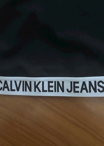 Calvin Klein Siyah Crop Sweatshirt - Görsel 4